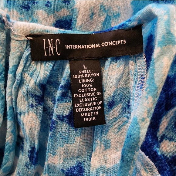 INC. Tie dye cold‎ shoulder long sleeve shirt size large new!!! - Picture 4 of 11